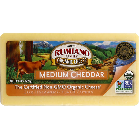 Rumiano RUMIANO ORGNC CHEDDAR MD 8 OZ