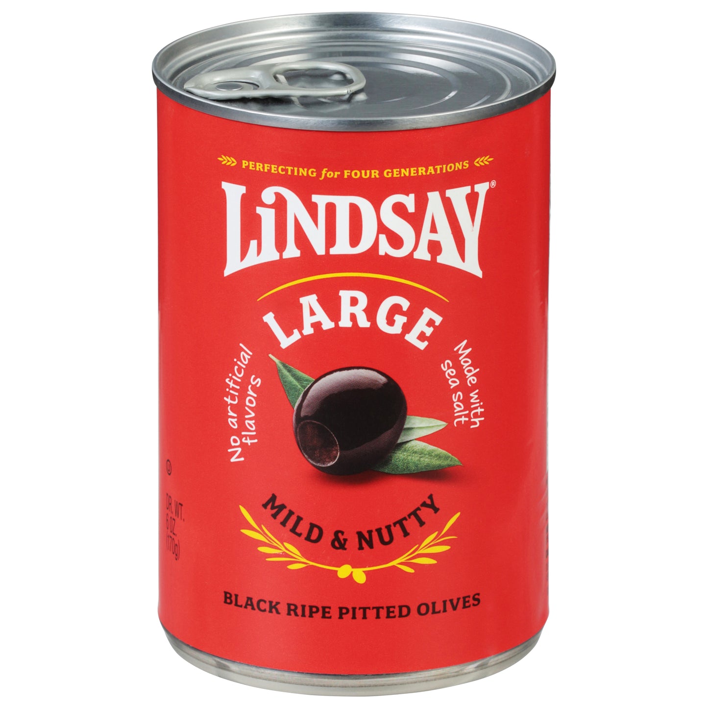 Lindsay Black Ripe Pitted Olives Large 6 oz