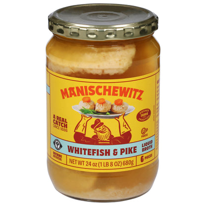 Manischewitz Liquid Broth White Fish & Pike 6 ea