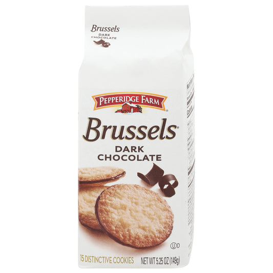 Pepperidge Farm Brussels Distinctive Dark Chocolate Cookies 15 ea