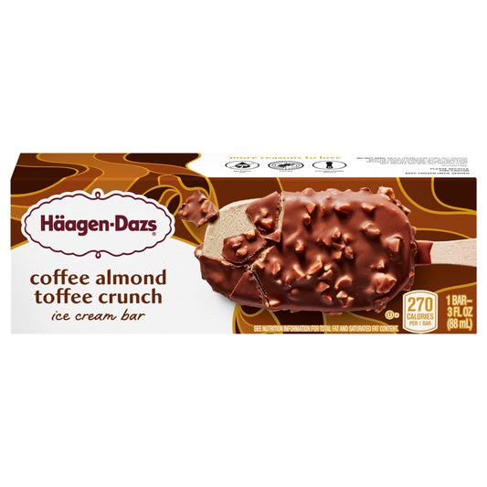 Haagen-Dazs Coffee Almond Toffee Crunch Ice Cream Bar 1 ea