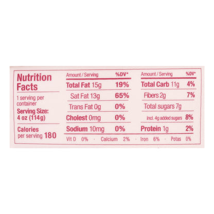 Cocojune Organic Strawberry Rhubarb Cultured Coconut 4 oz