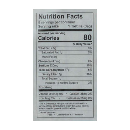 La Tortilla Factory Light Flour Tortillas 8 Count