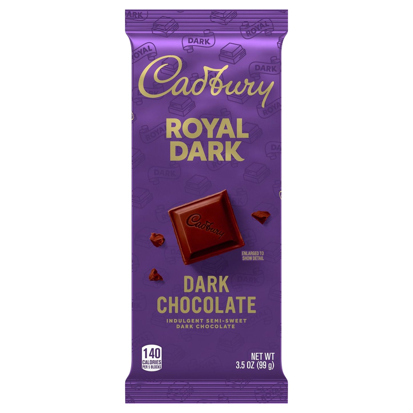 CADBURY ROYAL DARK Indulgent Semi Sweet Dark Chocolate Candy, 3.5 oz, Bar