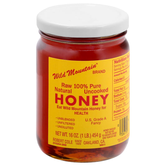 Wild Mountain Raw 100% Pure Honey 16 oz
