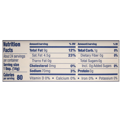 Miyoko's Creamery Oat Milk Salted Butter 12 oz