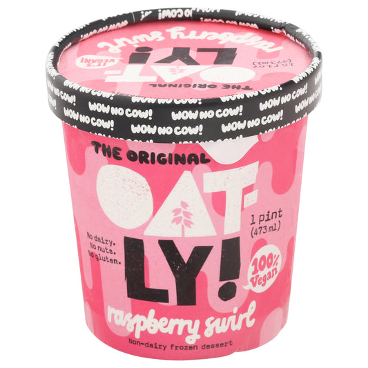 Oatly Non-Dairy The Original Raspberry Swirl Frozen Dessert 1 pt