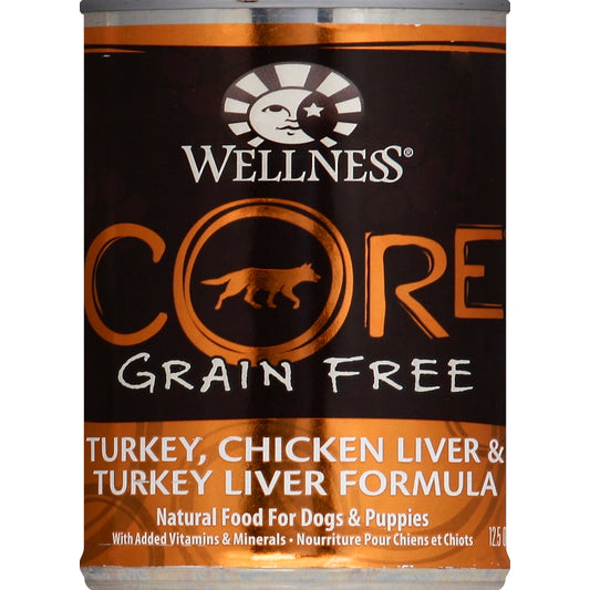 Wellness WELLNESS CORE DOG FD TRKY/CHKN 12.5 OZ