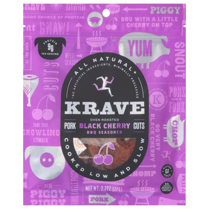 Krave BBQ Seasoned Oven Roasted Black Cherry Pork Cuts 2.7 pt