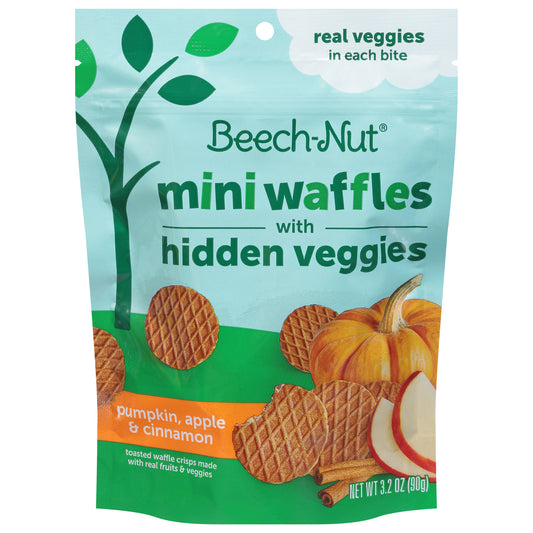 Beech-Nut Pumpkin, Apple & Cinnamon Waffles with Hidden Veggies Mini 3.2 oz