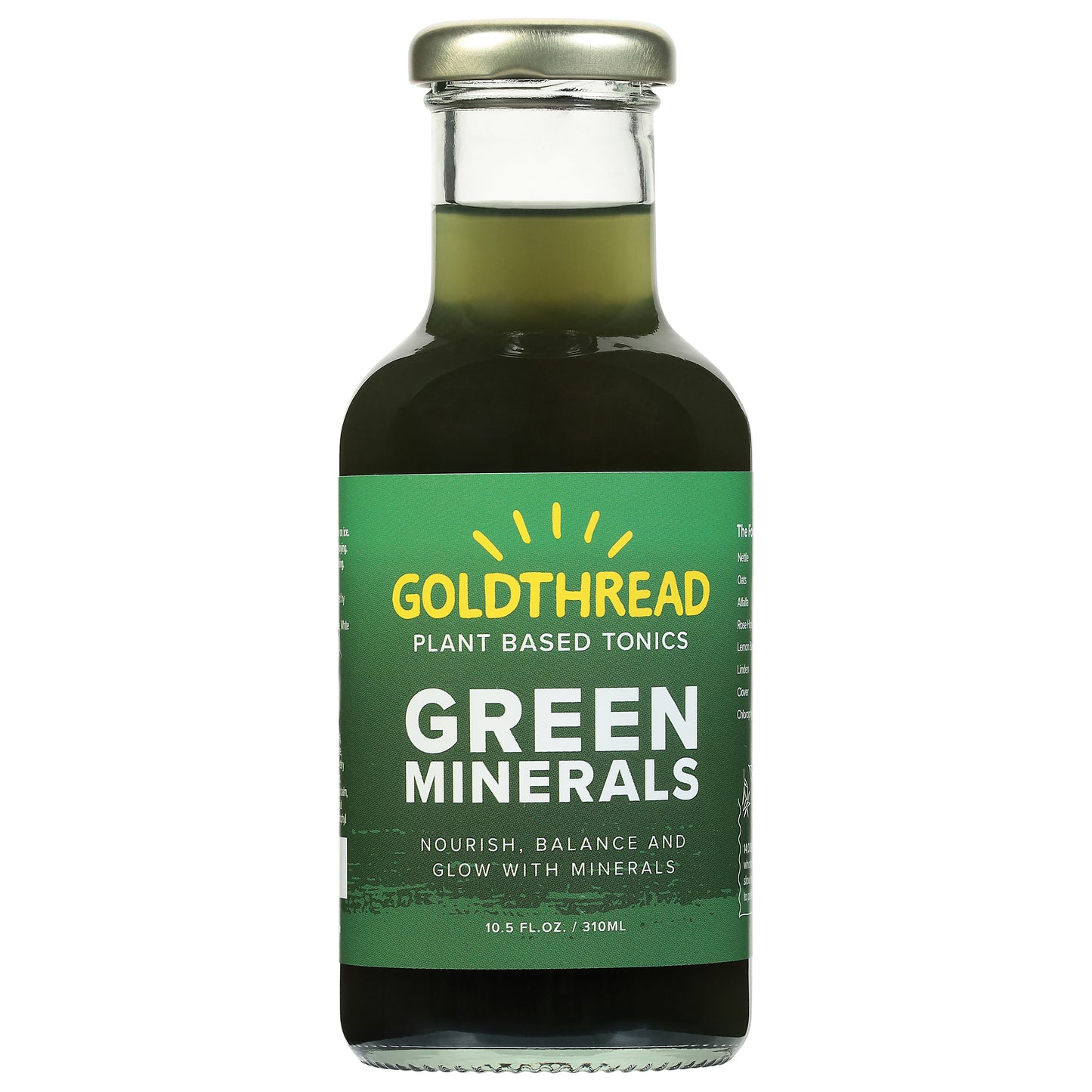 Goldthread Green Minerals Plant Based Tonics 10.5 fl oz