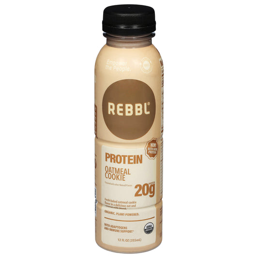 Rebbl Organic Plant-Powered Oatmeal Cookie Protein 12 fl oz