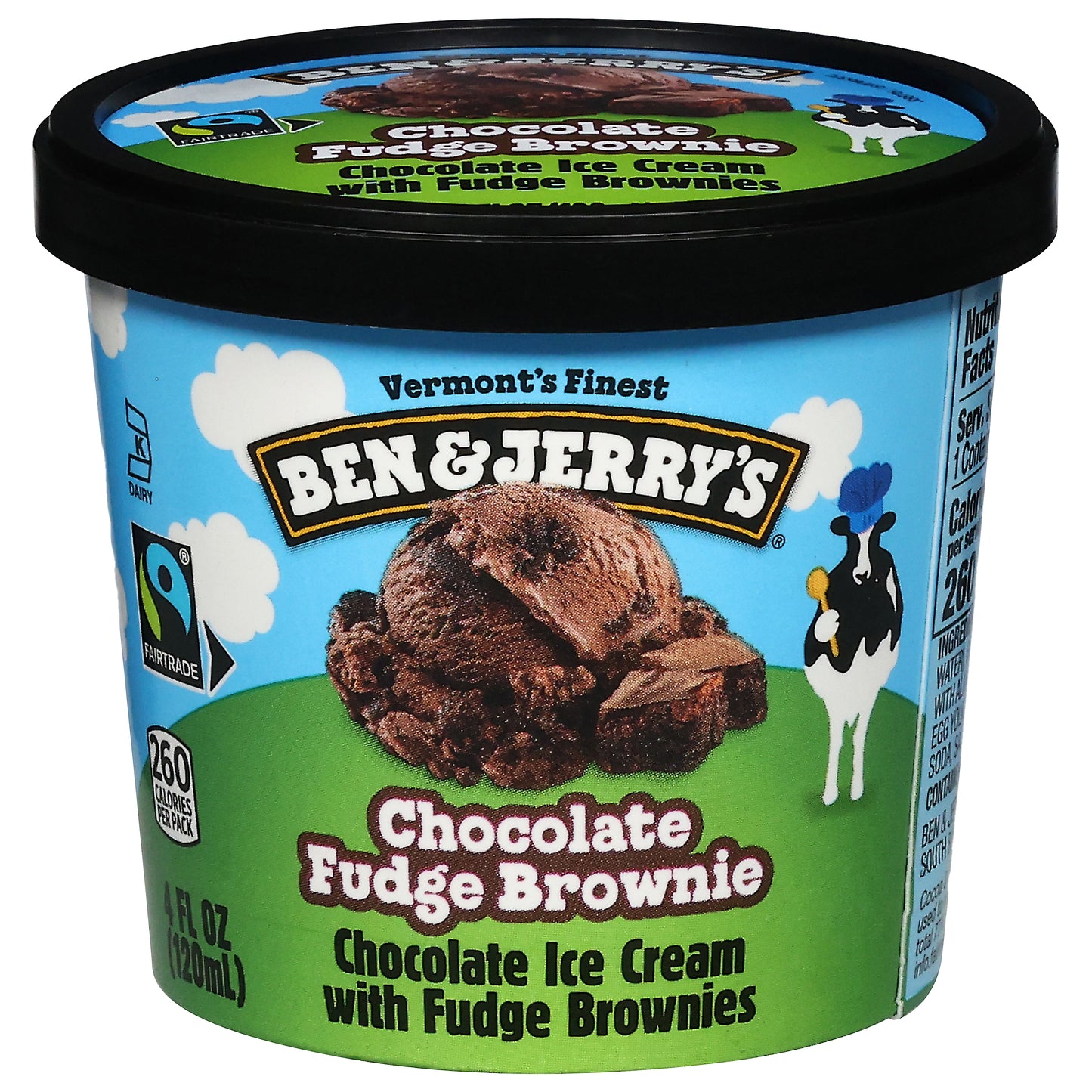 Ben & Jerry's Chocolate Fudge Brownie Ice Cream 4 fl oz