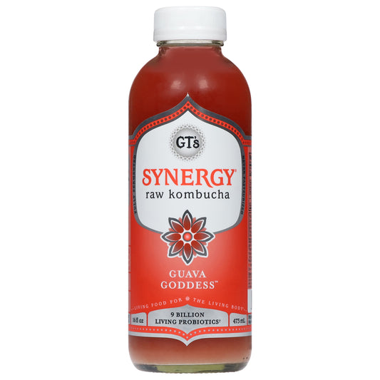 GT's Synergy Raw Guava Goddess Kombucha 16 fl oz