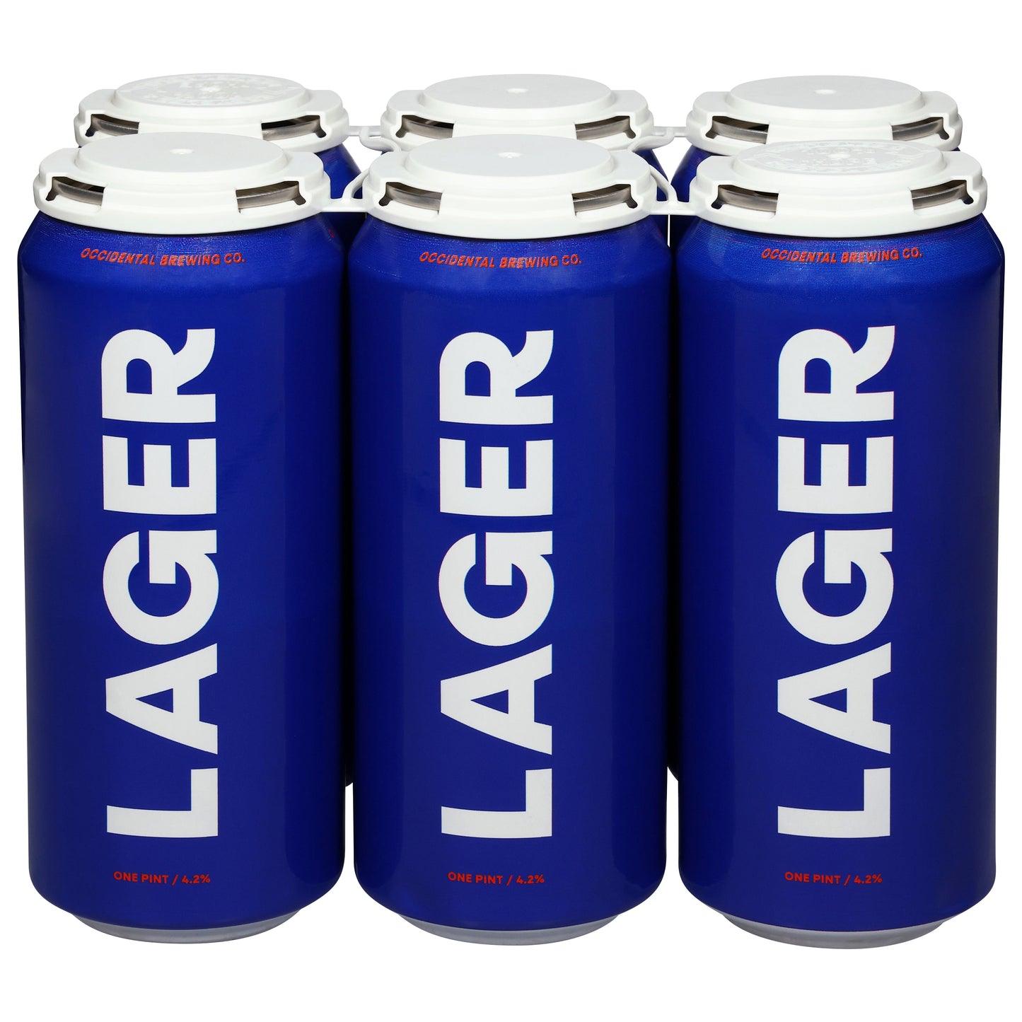Occidental Brewing Co. Lager Beer 6 - 1 pt Cans