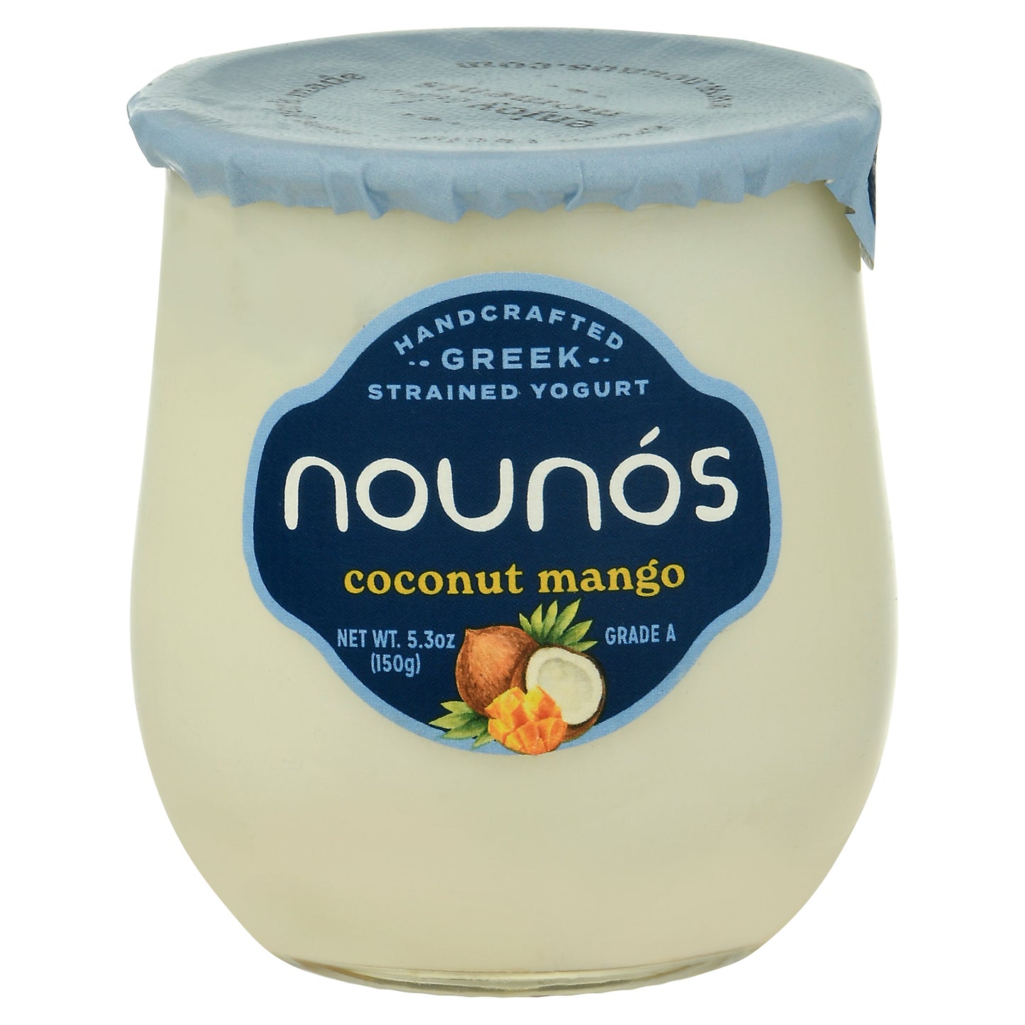 Nounos Strained Greek Coconut Mango Yogurt 5.3 oz