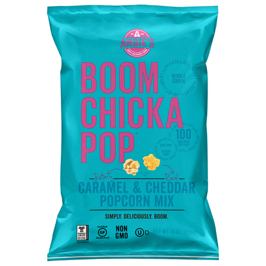 Angie's BOOMCHICKAPOP Caramel & Cheddar Popcorn Mix, 6 oz.