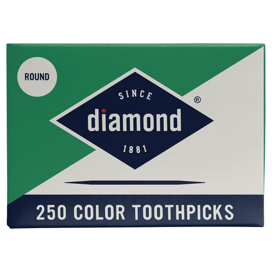 Diamond Round Color Toothpicks 250 ea