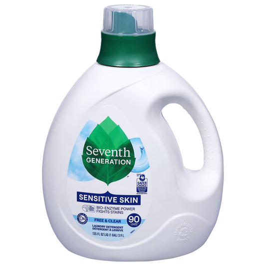 Seventh Generation Sensitive Skin Free & Clear Laundry Detergent 135 fl oz