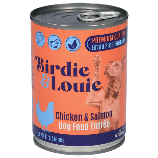 Birdie & Louie For All Life Stages Chicken & Salmon Dog Food Entree 13 oz