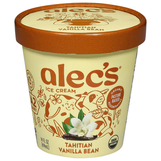 Alec's Tahitian Vanilla Bean Ice Cream 14 fl oz