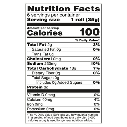 Udi's Gluten Free Classic French Dinner Roll, Frozen, 7.41 oz.