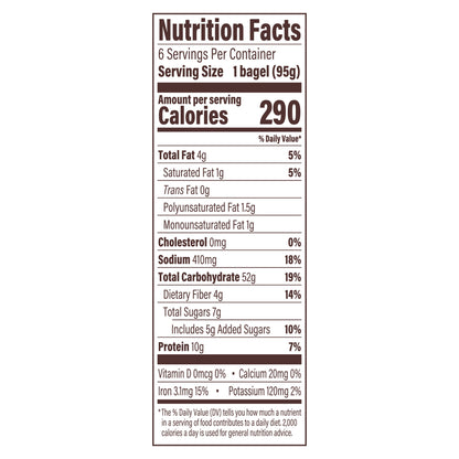 Thomas' Everything Bagels, 6 count, 20 oz