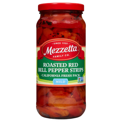 Mezzetta Roasted Red Bell Pepper Strips CA, 16 fl oz
