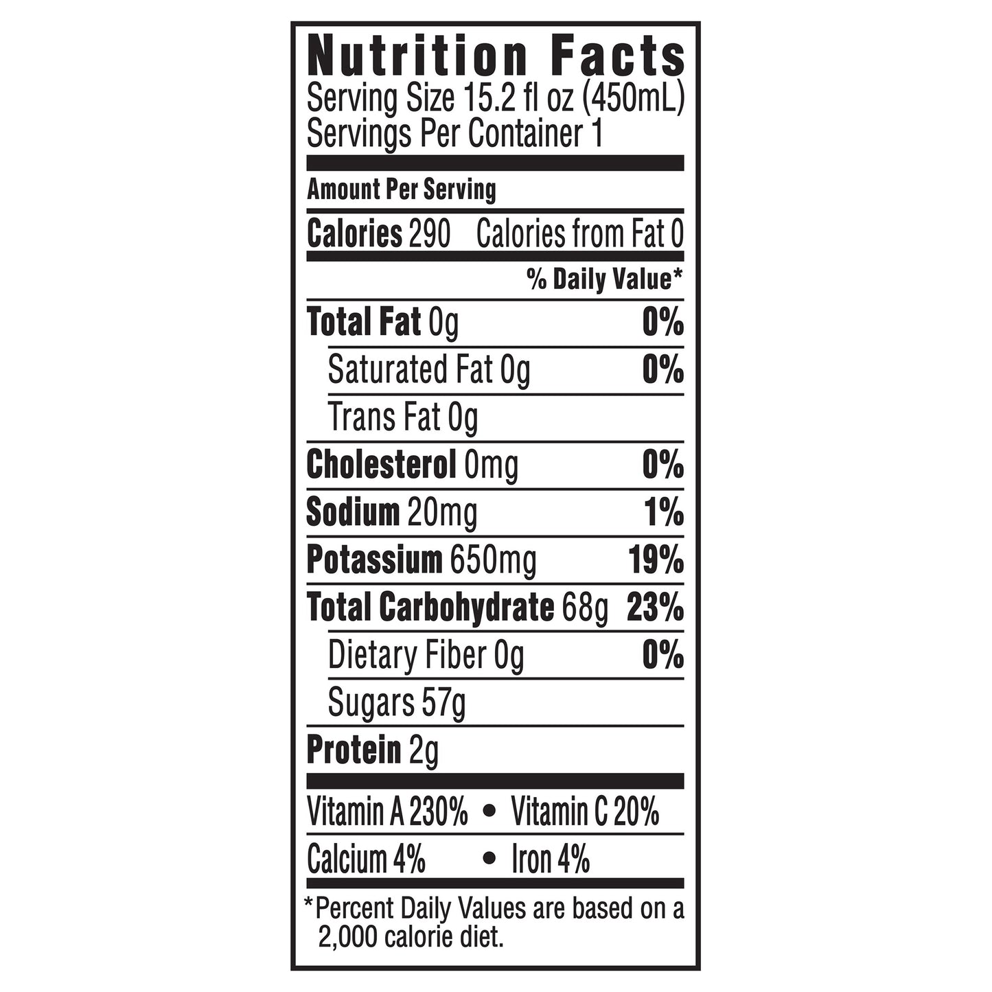 Naked No Sugar Added, Non GMO Mighty Mango Fruit Juice, 15.2 Fl Oz, Bottle