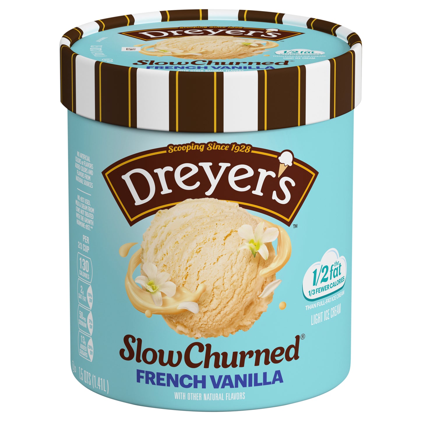 Dreyer's Slow Churned French Vanilla Light Ice Cream 1.5 qt. Tub