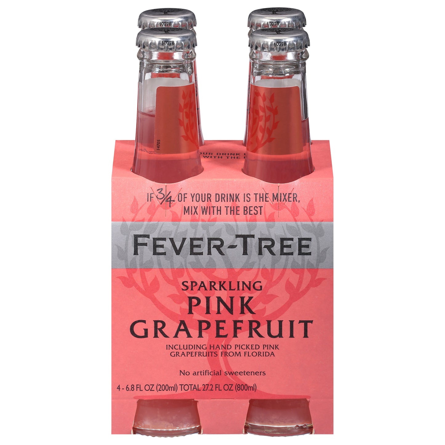 Fever-Tree Sparkling Pink Grapefruit Soda 4 - 6.8 fl oz Bottles