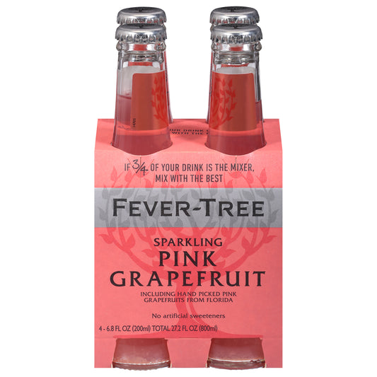 Fever-Tree Sparkling Pink Grapefruit Soda 4 - 6.8 fl oz Bottles