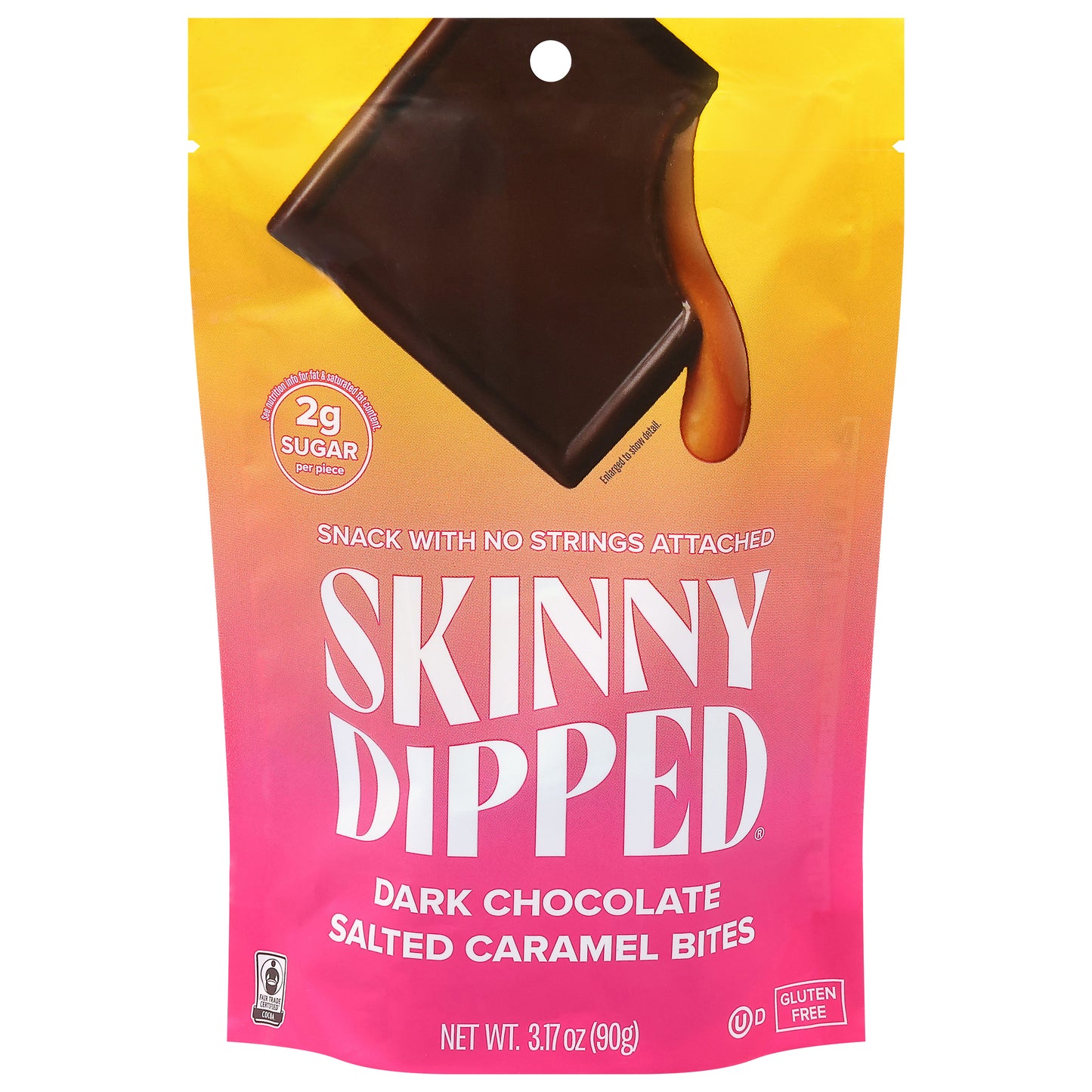 SkinnyDipped Dark Chocolate Salted Caramel Bites 3.17 oz