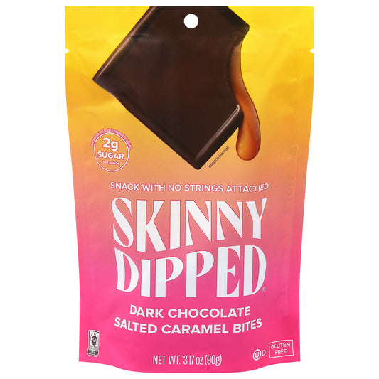 SkinnyDipped Dark Chocolate Salted Caramel Bites 3.17 oz