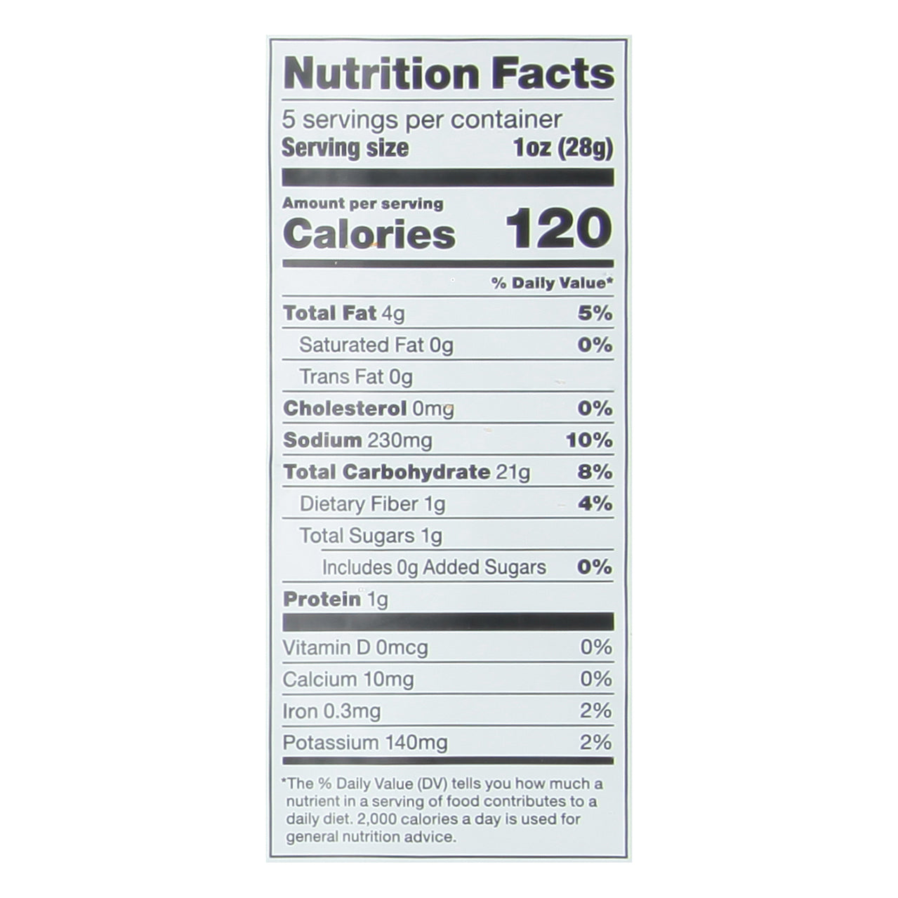 Popchips Original Sea Salt & Vinegar Popped Potato Snack 5 oz