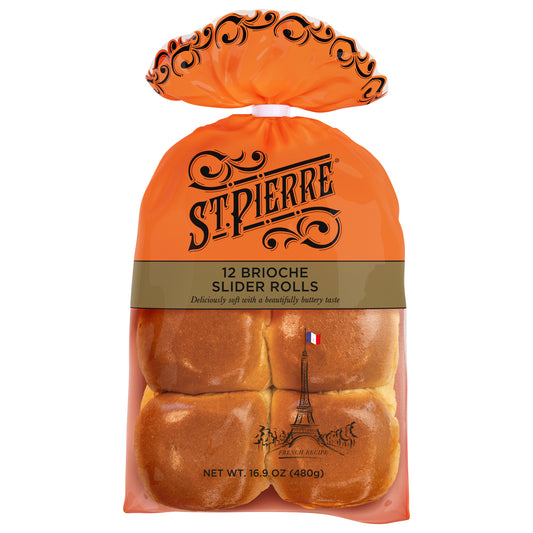 St Pierre 12 Brioche Slider Rolls