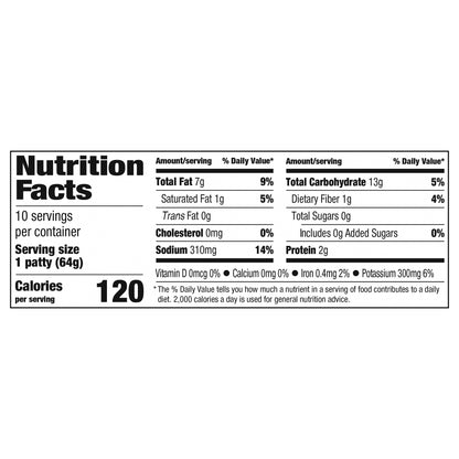 Ore-Ida Golden Hash Brown Patties Shredded Frozen Potatoes, 10 ct Box