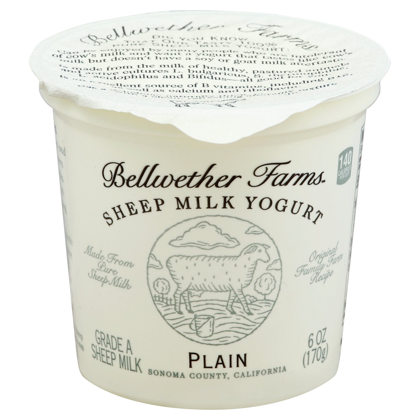 Bellwether Farms Yogurt 6 oz - Plain