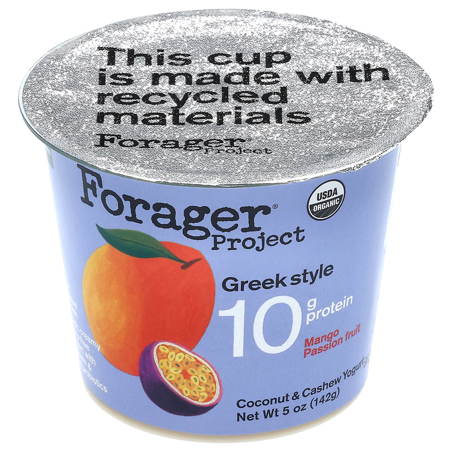 Forager Project Dairy-free Organic Greek Style Yogurt, Mango Passion Fruit