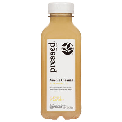 Pressed Juicery Simple Cleanse Cold-Pressed Lemon Ginger Juice Beverage 15.2 fl oz