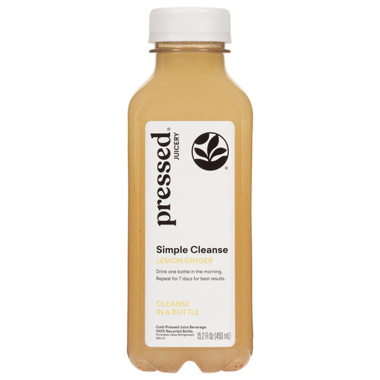 Pressed Juicery Simple Cleanse Cold-Pressed Lemon Ginger Juice Beverage 15.2 fl oz
