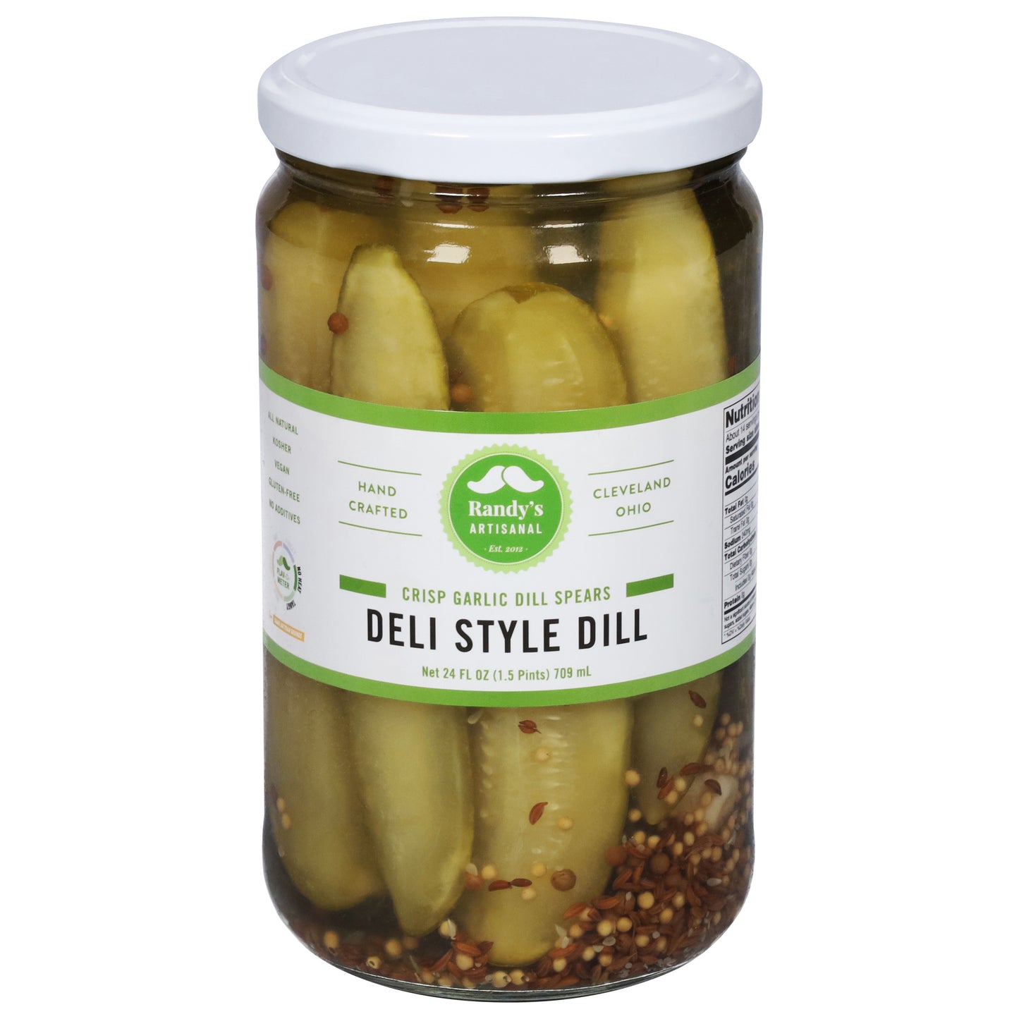 Randy's Artisanal Deli Style Crisp Garlic Dill Spears 24 fl oz