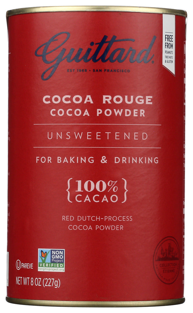 Guittard, Chocolate Cocoa Powder Uns Cocoa Rouge, 8 Oz