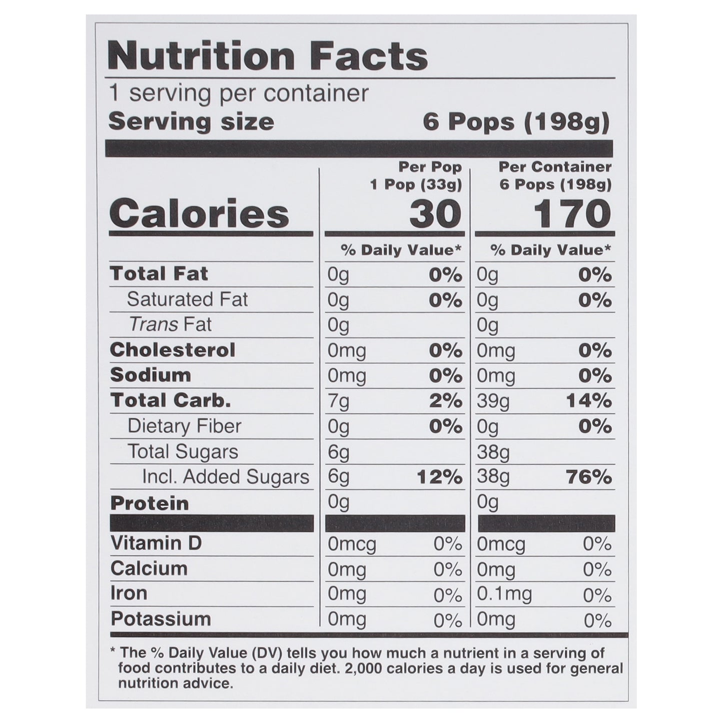 JonnyPops Dairy Free Organic Unicorn Twist Enchanted Fruit Punch Frozen Pops 6 - 1.12 fl oz Pops