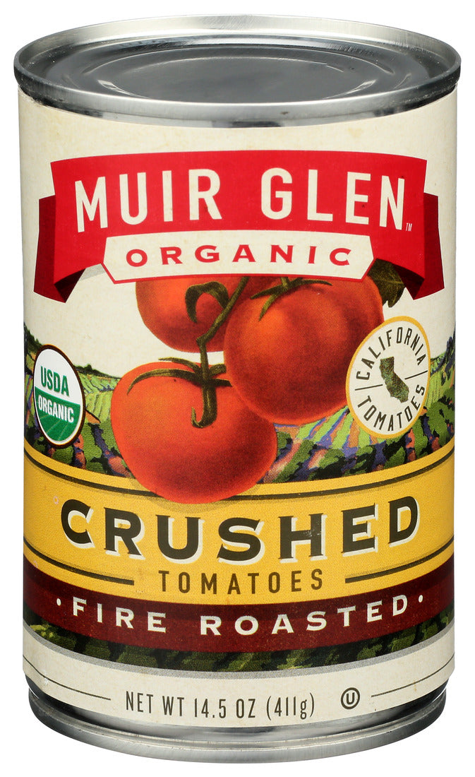 Muir Glen, Organic Crushed Fire Roasted Tomatoes, 14.5 Oz
