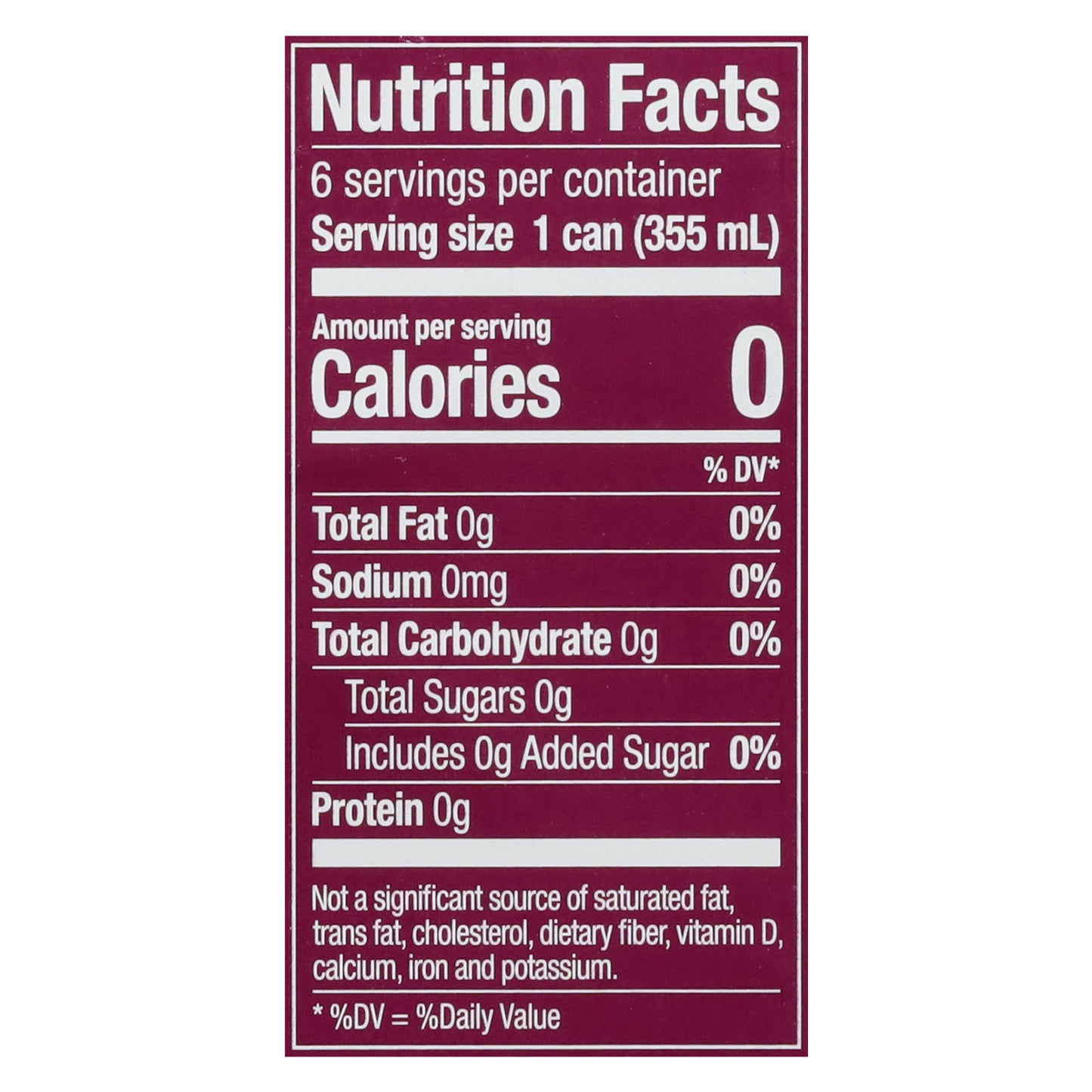 Zevia Zero Sugar Black Cherry Soda 6 - 12 fl oz Cans