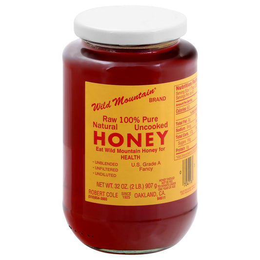 Wild Mountain Raw 100% Pure Honey 32 oz