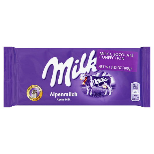 Milka Milk Chocolate Confection 3.52 oz