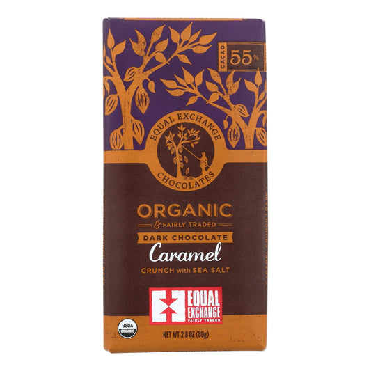 Equal Exchange, Organic Milk Chocolate Bar Caramel Crunch With Sea Salt, 2.8 Oz