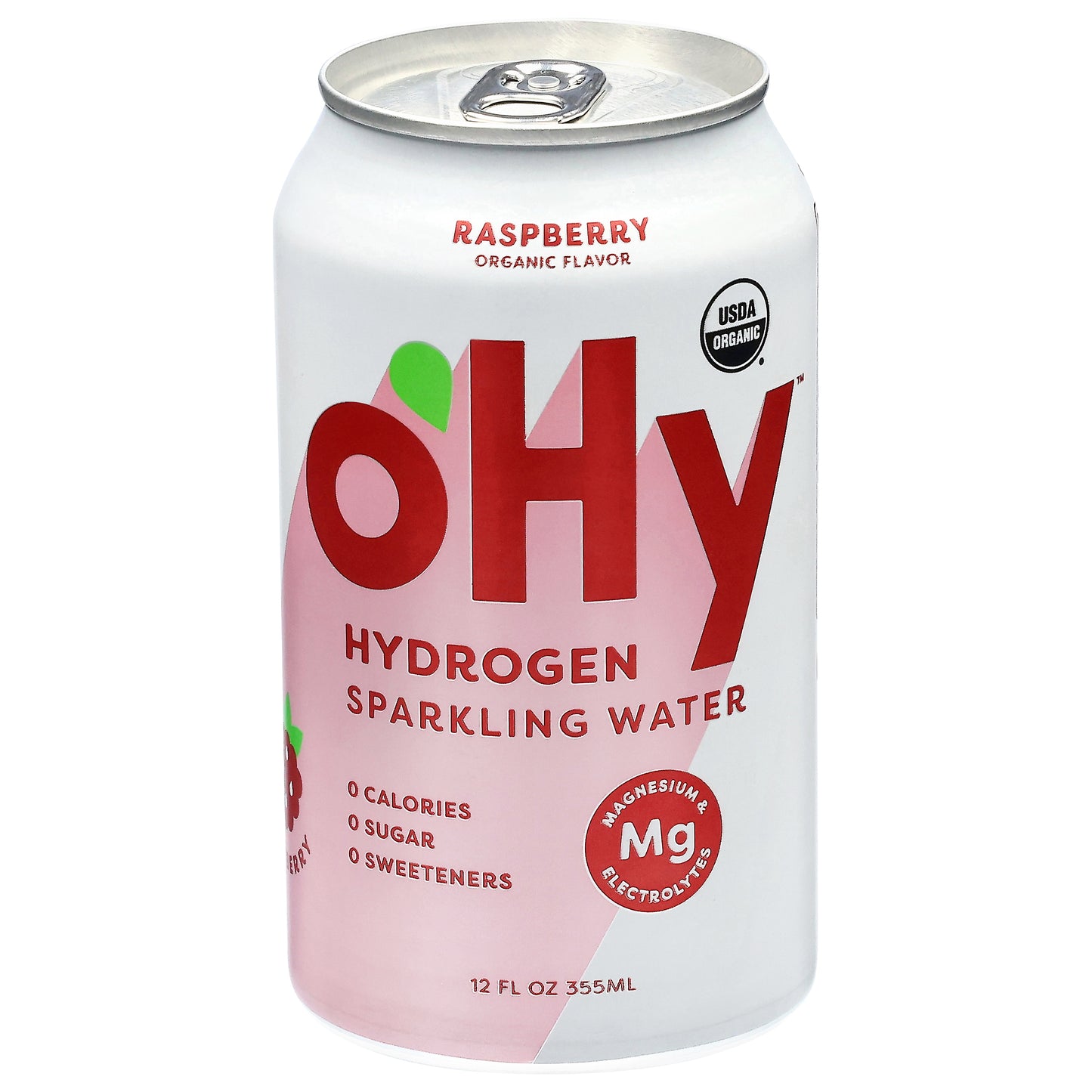 OHY Hydrogen Raspberry Sparkling Water 12 fl oz